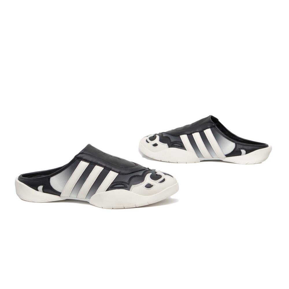 Adidas Y-3 Yohji Yamamoto KI6981 Regu Mule Black Off White Leather Shoes US12